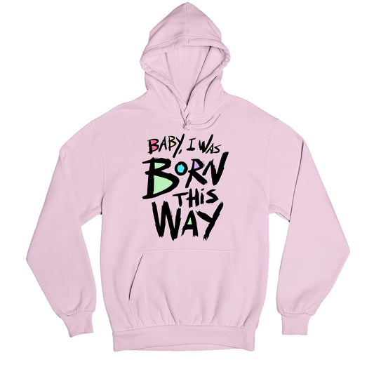 lady gaga born this way hoodie hooded sweatshirt winterwear music band buy online usa united states of america the banyan tee tbt men women girls boys unisex baby pink