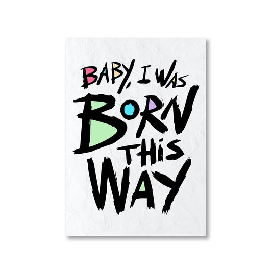 lady gaga born this way poster wall art buy online united states of america usa the banyan tee tbt a4