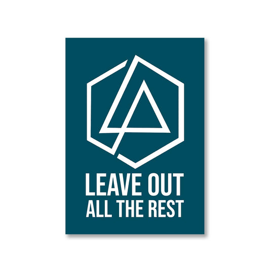 linkin park leave out all the rest poster wall art buy online united states of america usa the banyan tee tbt a4