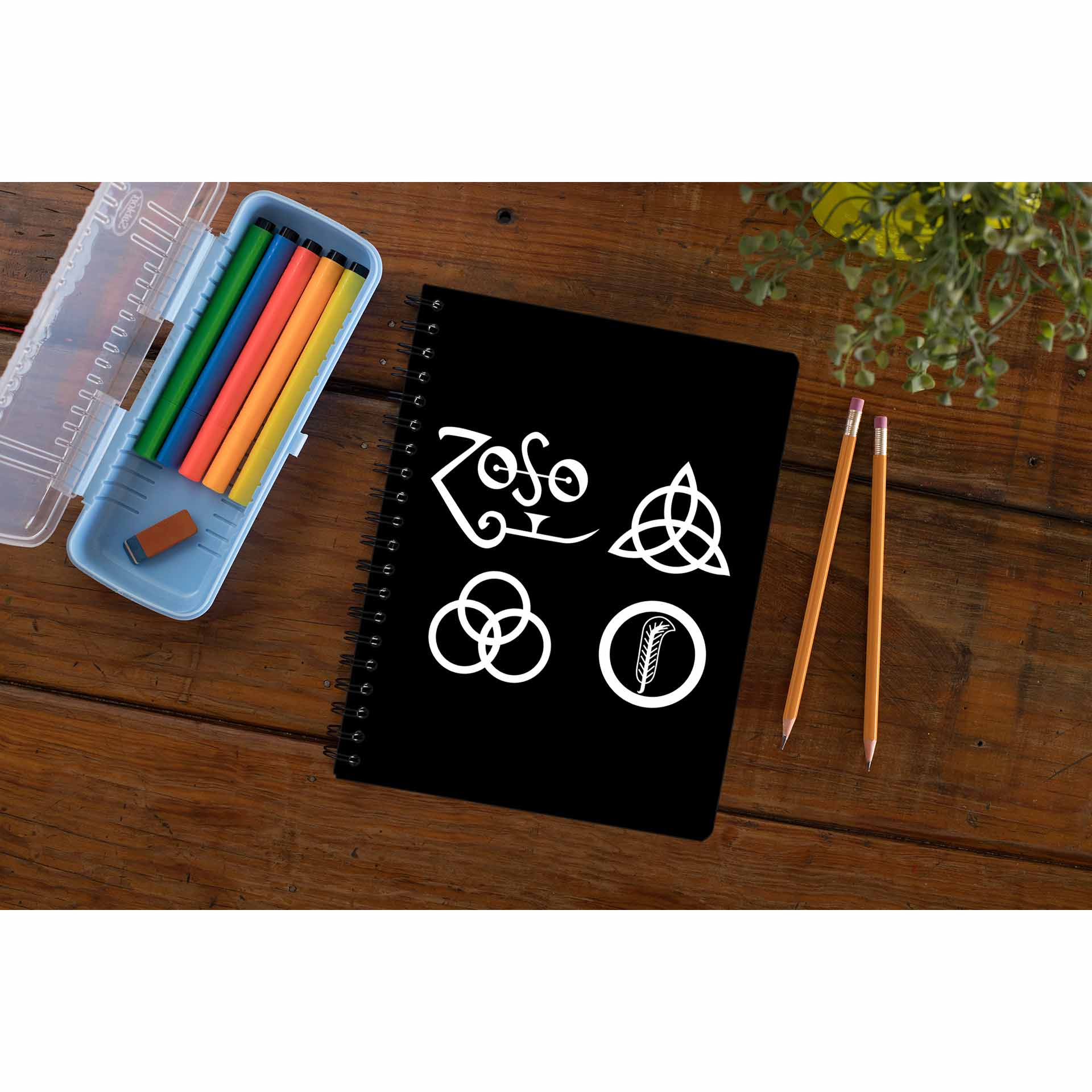 Led Zeppelin Notebook - Legendary Symbols – The Banyan Tee