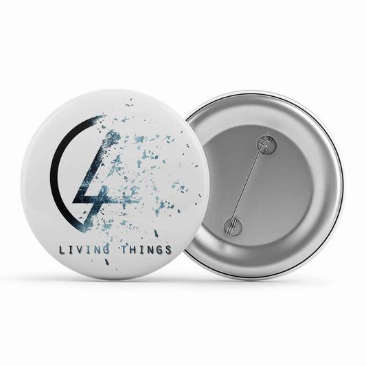 linkin park living things badge pin button music band buy online united states of america usa the banyan tee tbt men women girls boys unisex