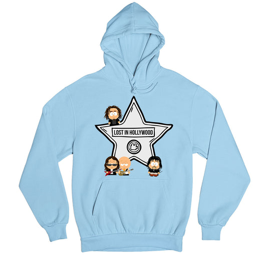 system of a down lost in hollywood hoodie hooded sweatshirt winterwear music band buy online usa united states of america the banyan tee tbt men women girls boys unisex baby blue