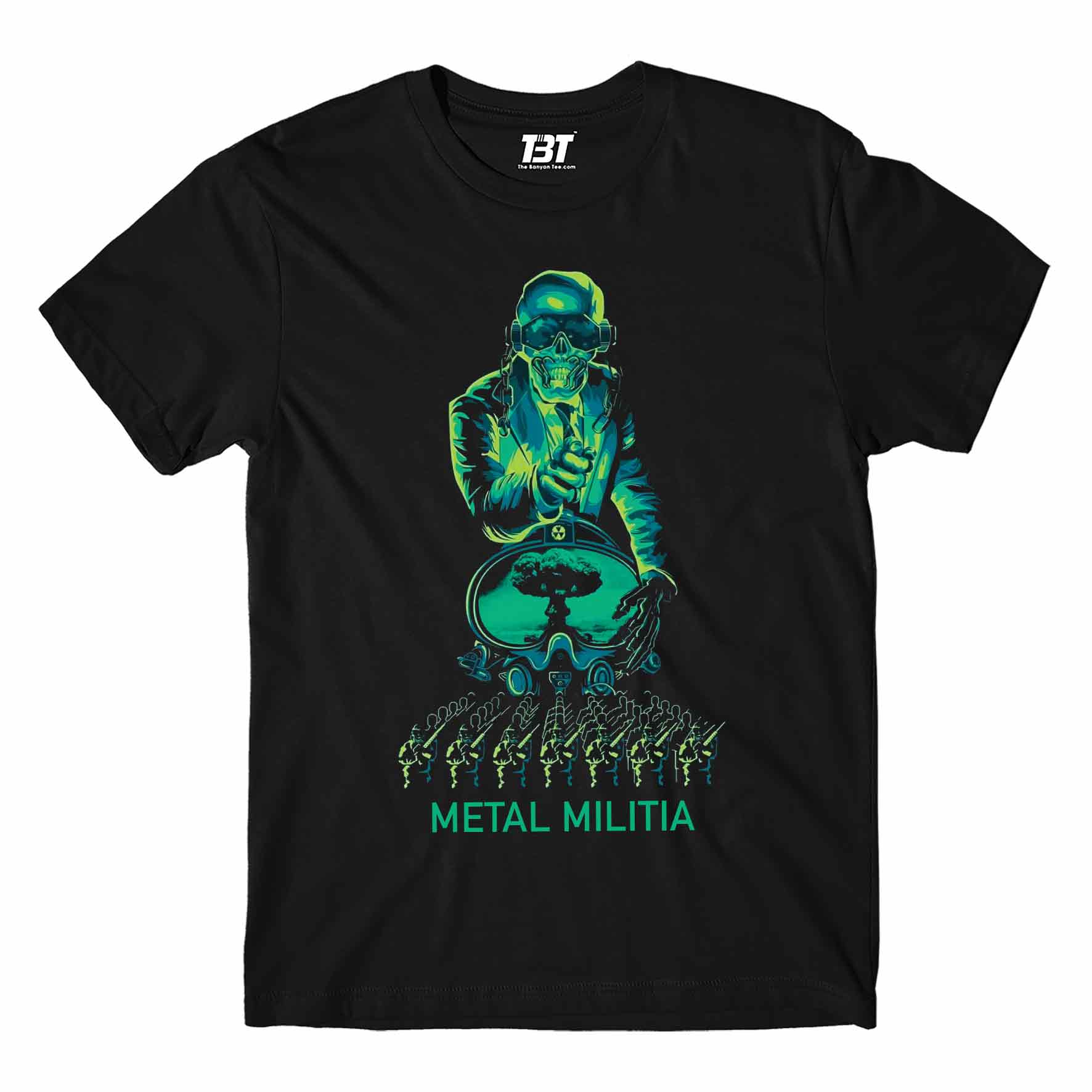 megadeth metal militia t-shirt music band buy online usa united states the banyan tee tbt men women girls boys unisex black