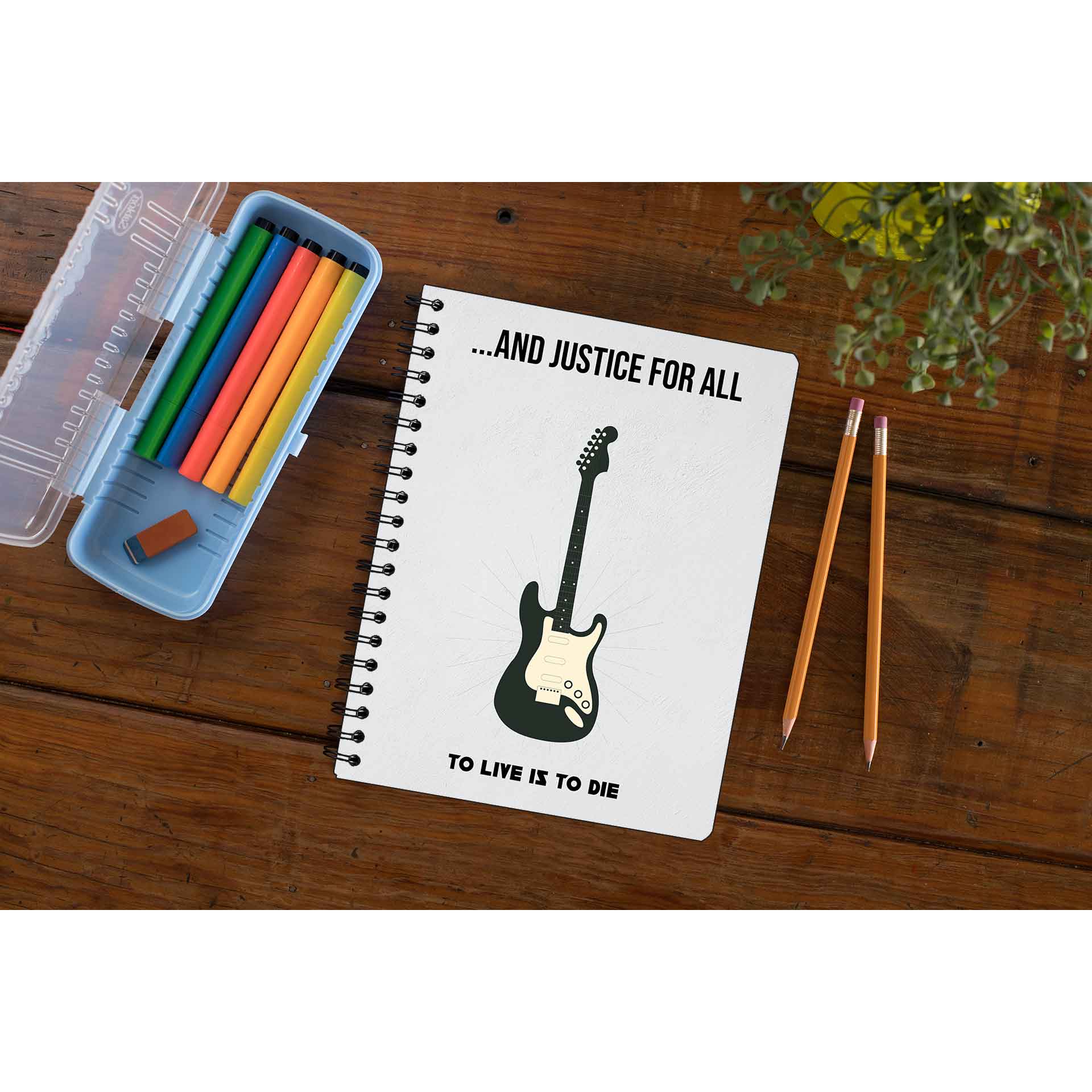 Metallica Notebook Notepad Diary  The Banyan Tee TBT