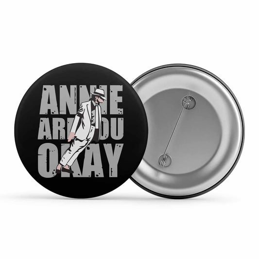 michael jackson annie are you okay badge pin button music band buy online united states of america usa the banyan tee tbt men women girls boys unisex