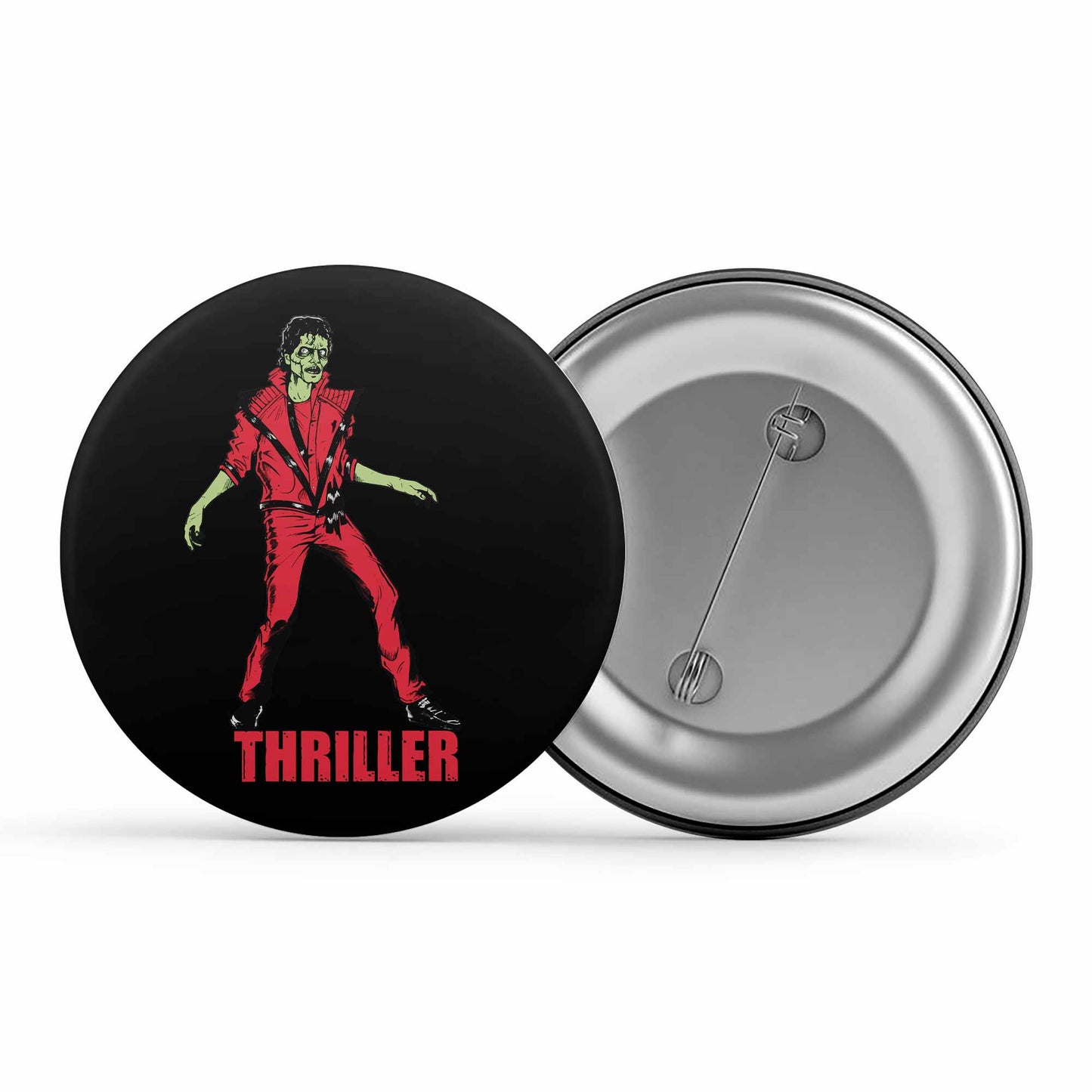 michael jackson thriller badge pin button music band buy online united states of america usa the banyan tee tbt men women girls boys unisex