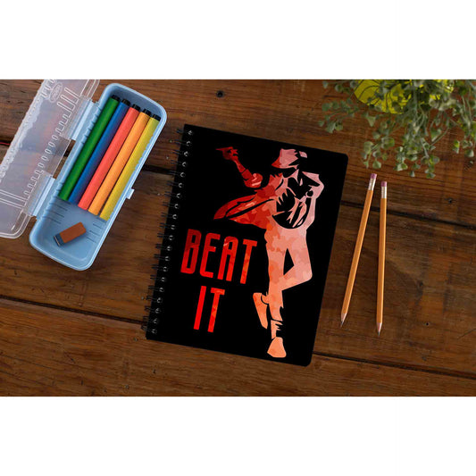 michael jackson beat it notebook notepad diary buy online united states of america usa the banyan tee tbt unruled