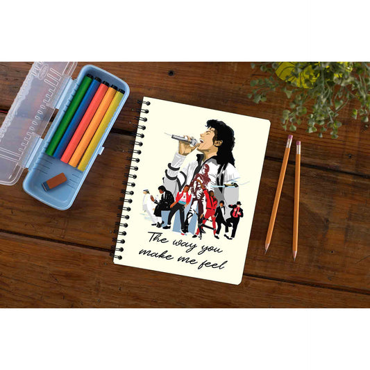 michael jackson the way you make me feel notebook notepad diary buy online united states of america usa the banyan tee tbt unruled
