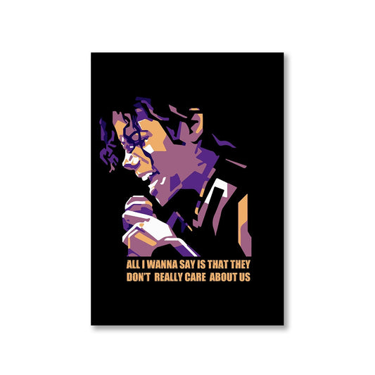 michael jackson care about us poster wall art buy online united states of america usa the banyan tee tbt a4