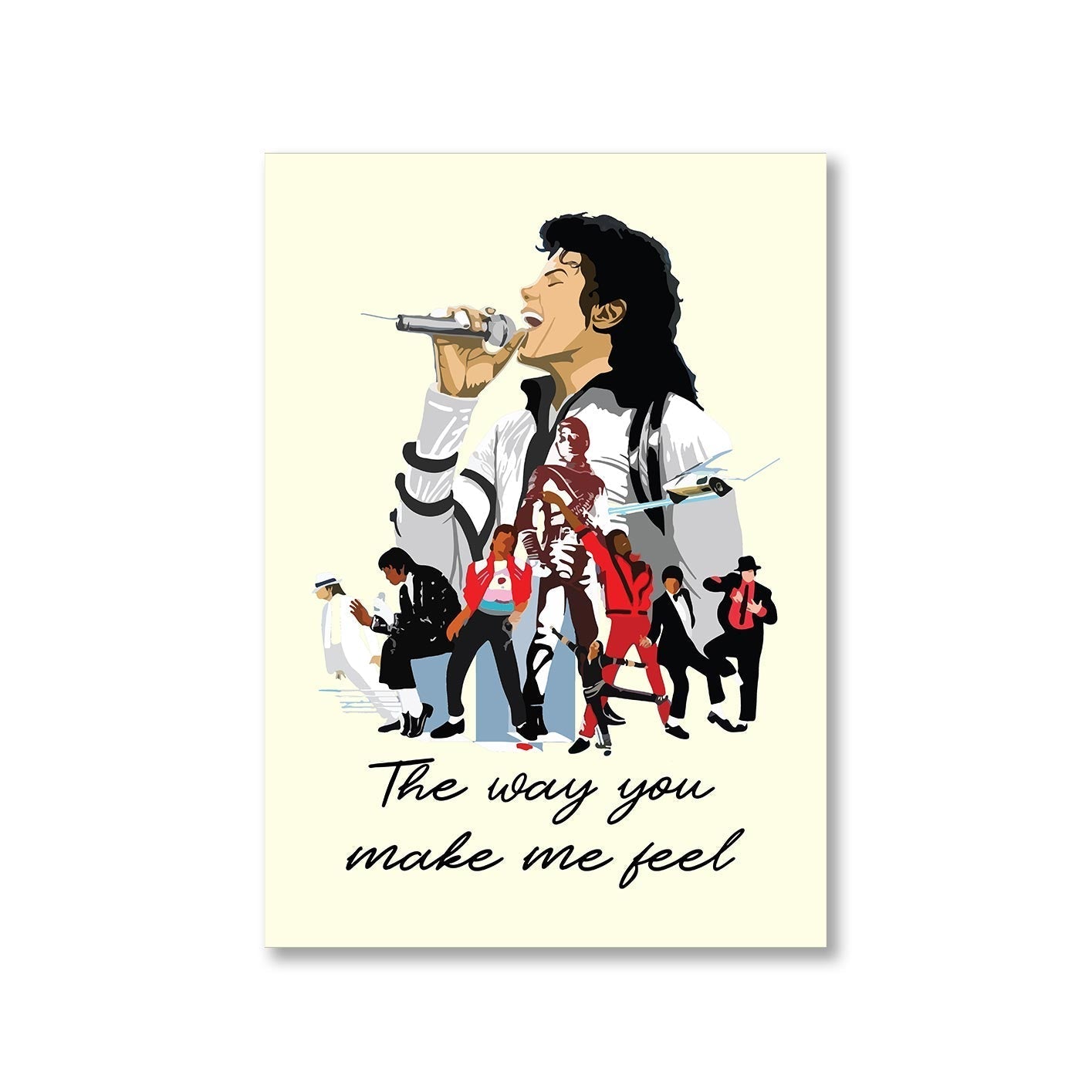 michael jackson the way you make me feel poster wall art buy online united states of america usa the banyan tee tbt a4