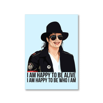 michael jackson happy to be who i am poster wall art buy online united states of america usa the banyan tee tbt a4