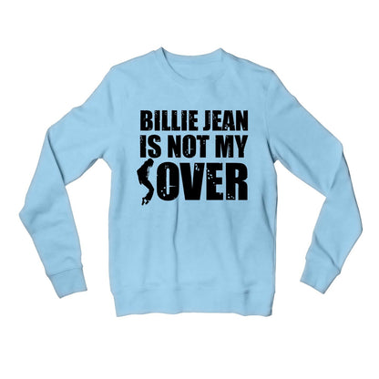 michael jackson billie jean sweatshirt upper winterwear music band buy online united states of america usa the banyan tee tbt men women girls boys unisex baby blue