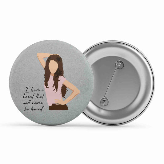 miley cyrus see you again badge pin button music band buy online united states of america usa the banyan tee tbt men women girls boys unisex  i have a heart that will never be tamed