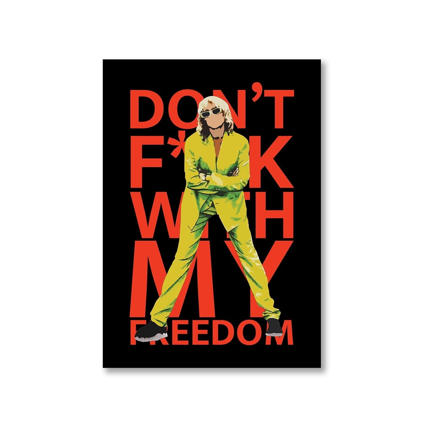 miley cyrus mother's daughter poster wall art buy online united states of america usa the banyan tee tbt a4 don't fuck with my freedom