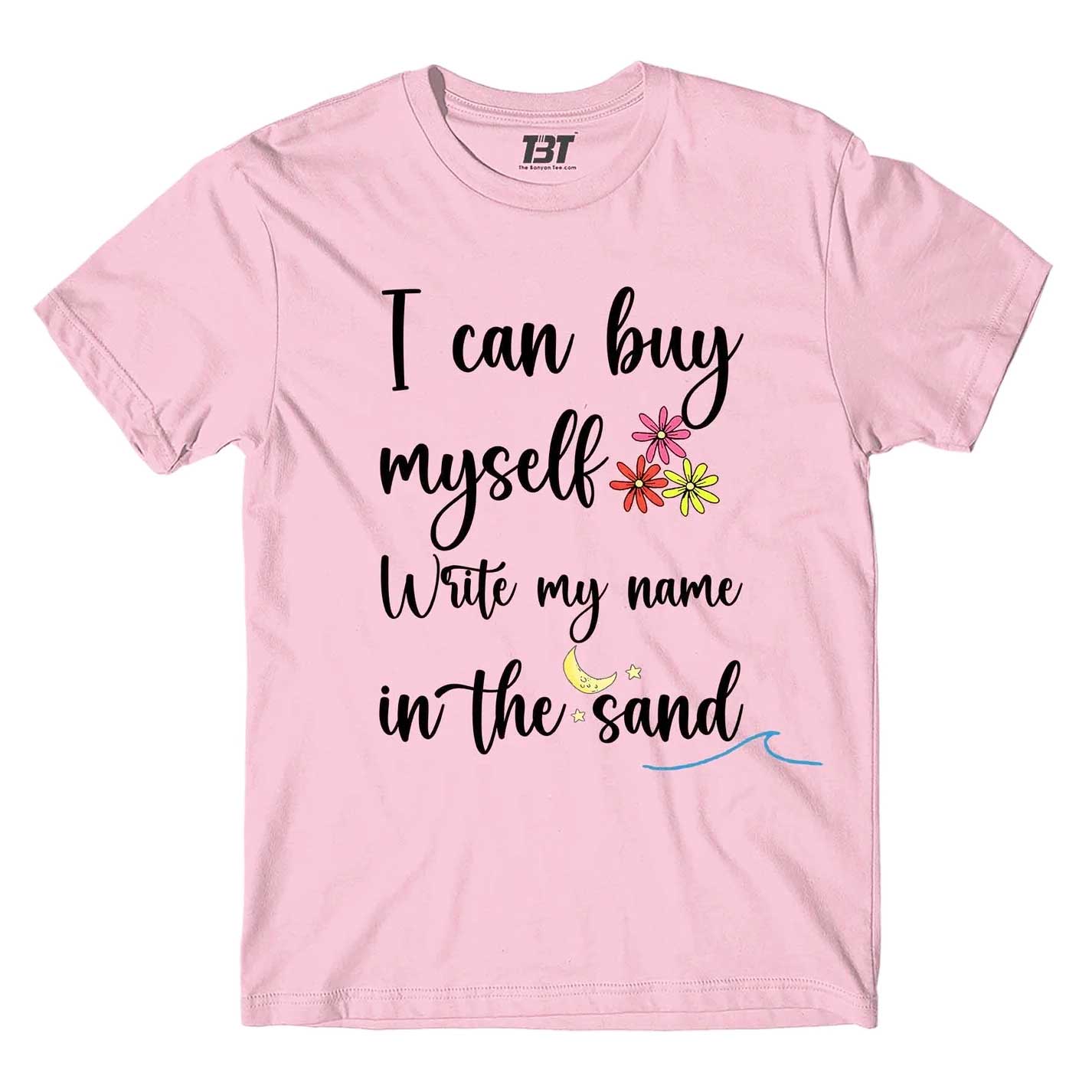 miley cyrus flowers t-shirt music band buy online usa united states the banyan tee tbt men women girls boys unisex baby pink i can buy myself flowers