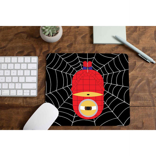 minions mousepad - spider min spider man the banyan tee tbt gaming large logitech flipkart online amazon laptop mouse pad