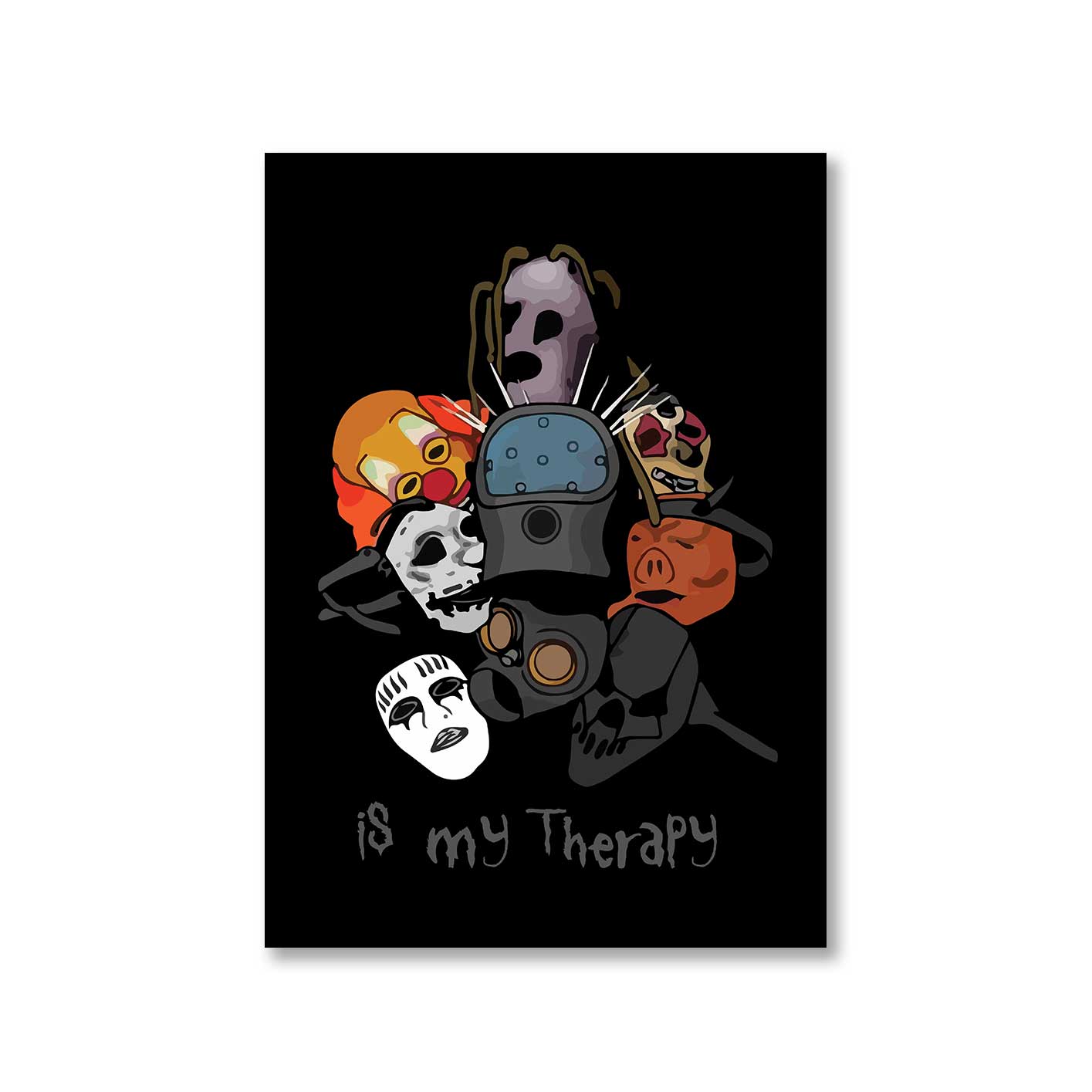 slipknot my therapy poster wall art buy online united states of america usa the banyan tee tbt a4
