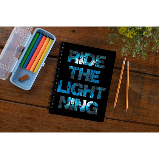 Metallica Notebook - Ride The Lightning Notebook Notepad Diary The Banyan Tee TBT