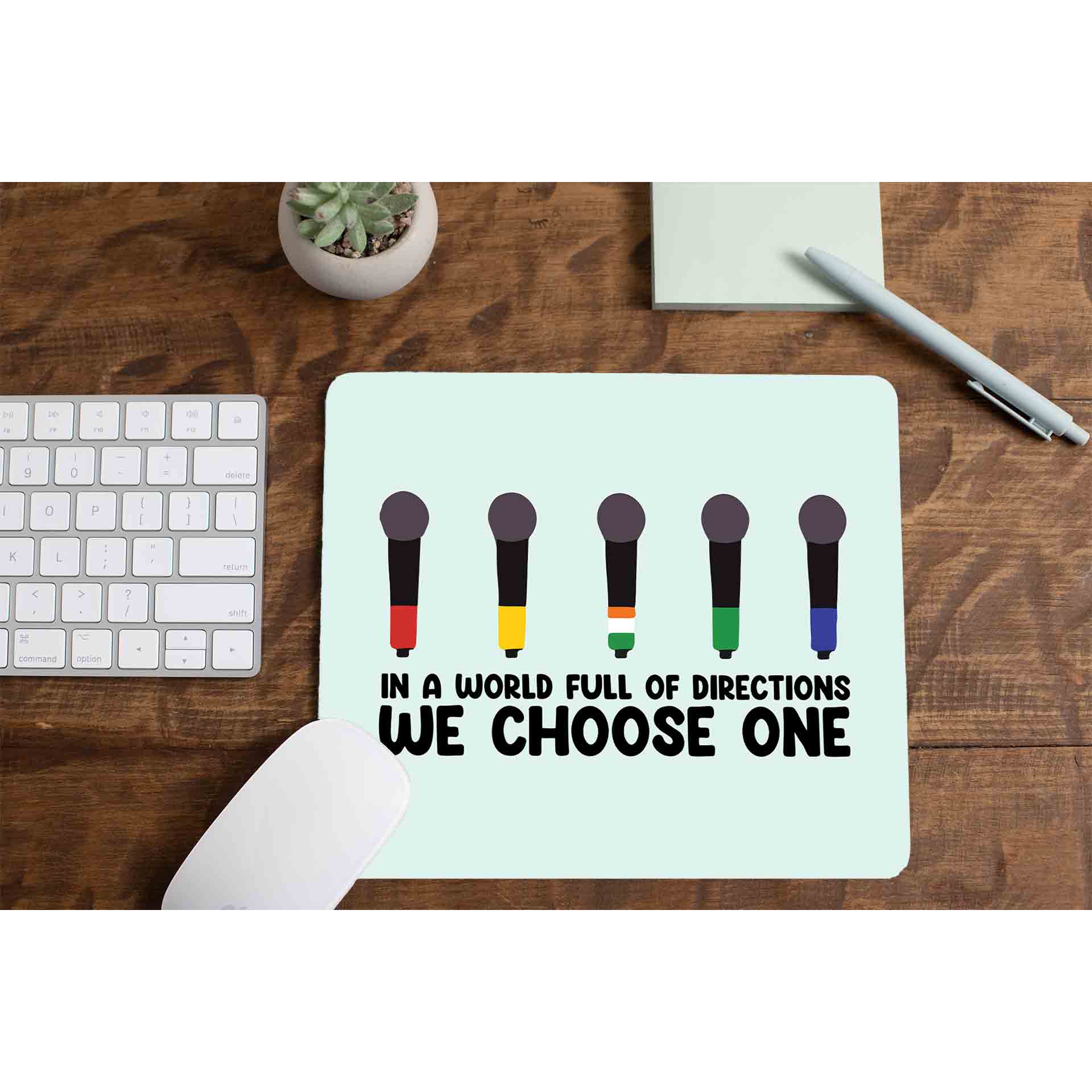 one direction we choose one mousepad logitech large anime music band buy online united states of america usa the banyan tee tbt men women girls boys unisex