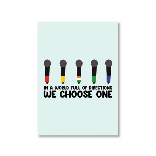 one direction we choose one poster wall art buy online united states of america usa the banyan tee tbt a4