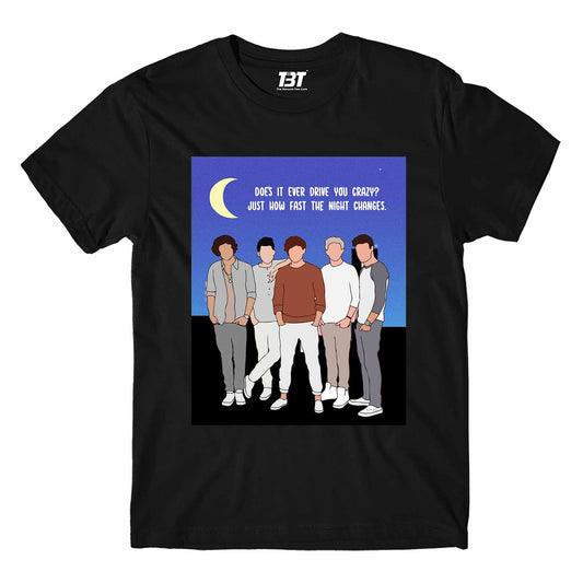 one direction night changes t-shirt music band buy online usa united states the banyan tee tbt men women girls boys unisex black