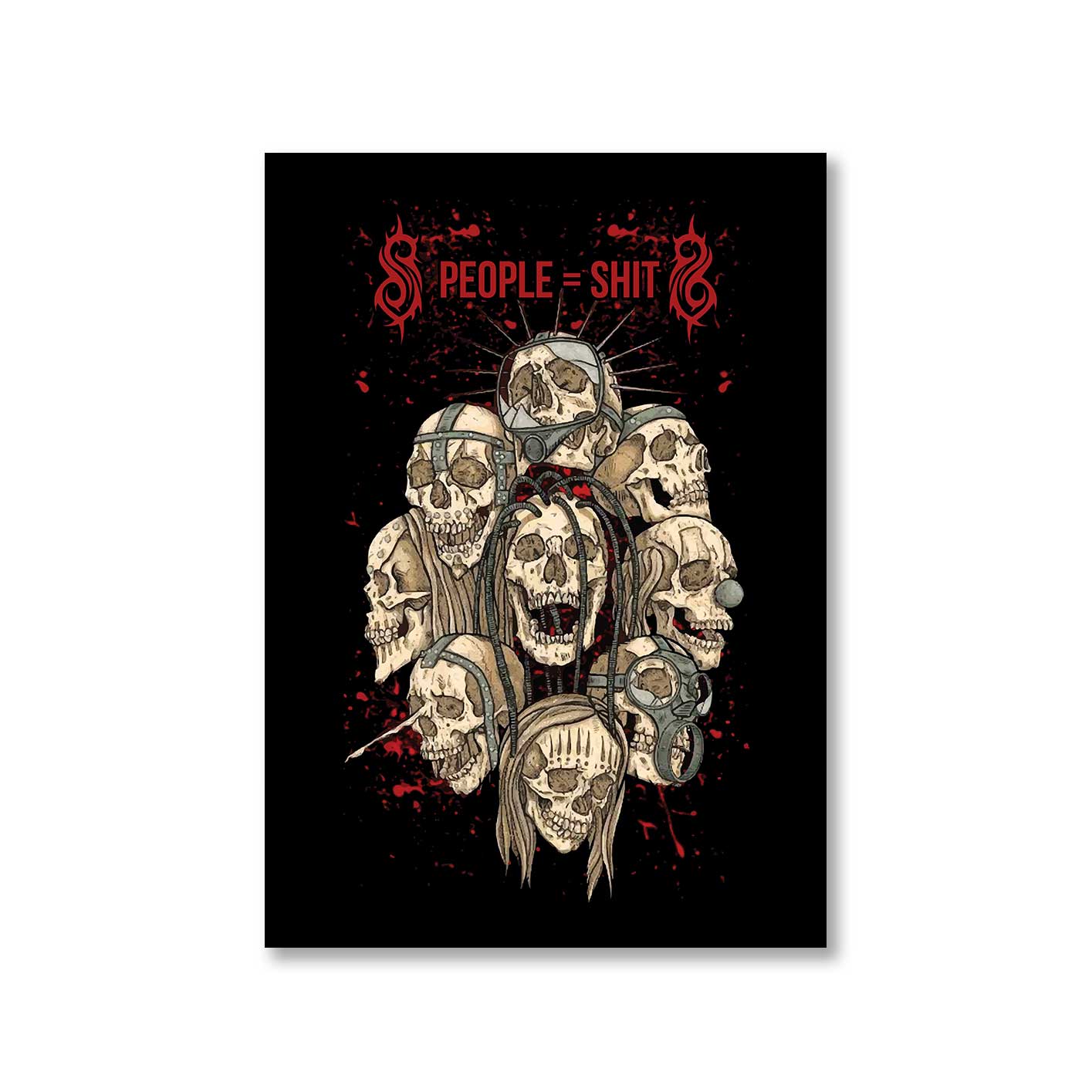 slipknot people equal to shit poster wall art buy online united states of america usa the banyan tee tbt a4