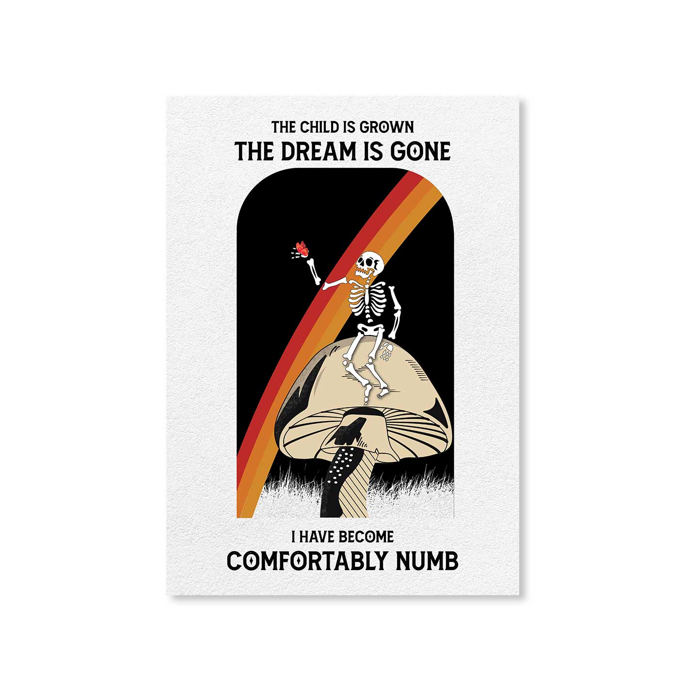 Comfortably Numb Pink Floyd Poster Posters Wallart Framed Unframed Laminated Art Wall Room Décor Big online united states of america usa The Banyan Tee TBT