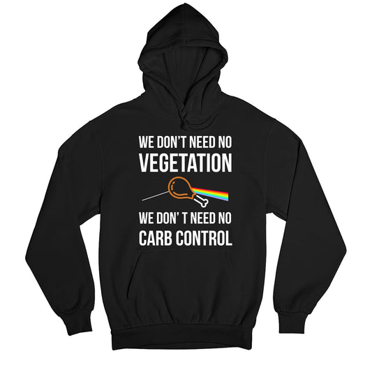 We Don't Need No Vegetation Pink Floyd Hoodie - The Wall Hooded Sweatshirt The Banyan Tee TBT for men women black mens essential