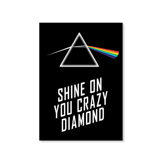 Shine On You Crazy Diamond Pink Floyd Poster Posters Wallart Framed Unframed Laminated Art Wall Room Décor Big online united states of america usa The Banyan Tee TBT