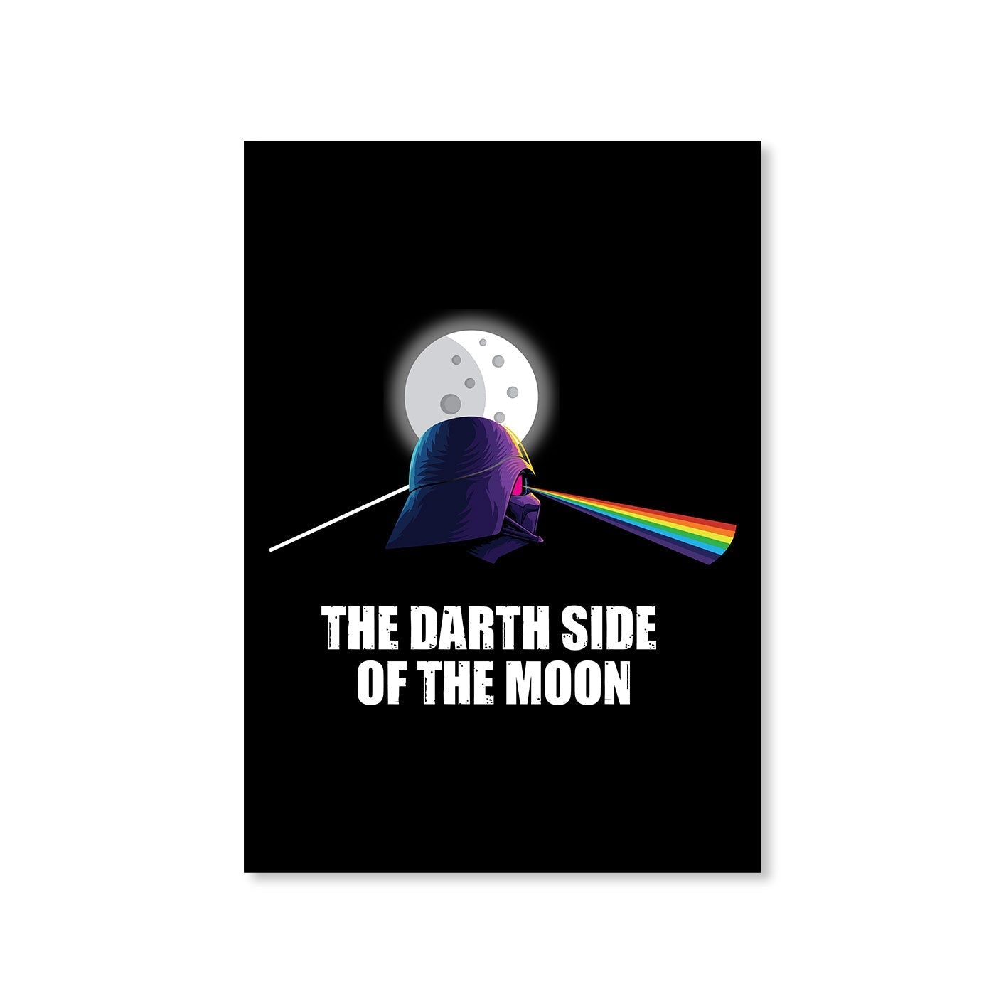 The Darth Side Of The Moon Pink Floyd Poster Posters Wallart Framed Unframed Laminated Art Wall Room Décor Big online united states of america usa The Banyan Tee TBT