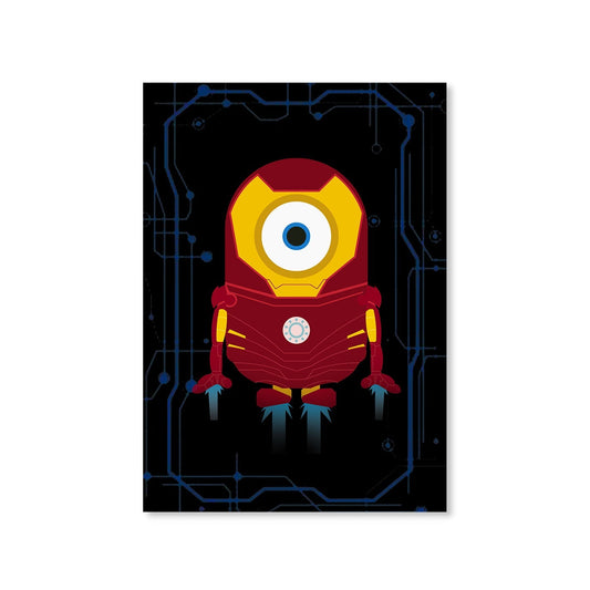 minions poster - iron min iron man the banyan tee tbt wall design digital canva maker united states of america usa online buy wall art for bedroom designs home walls décor