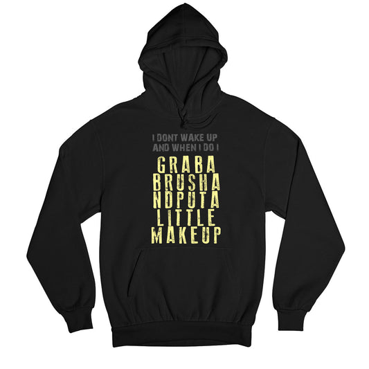 system of a down put a little makeup hoodie hooded sweatshirt winterwear music band buy online usa united states of america the banyan tee tbt men women girls boys unisex black