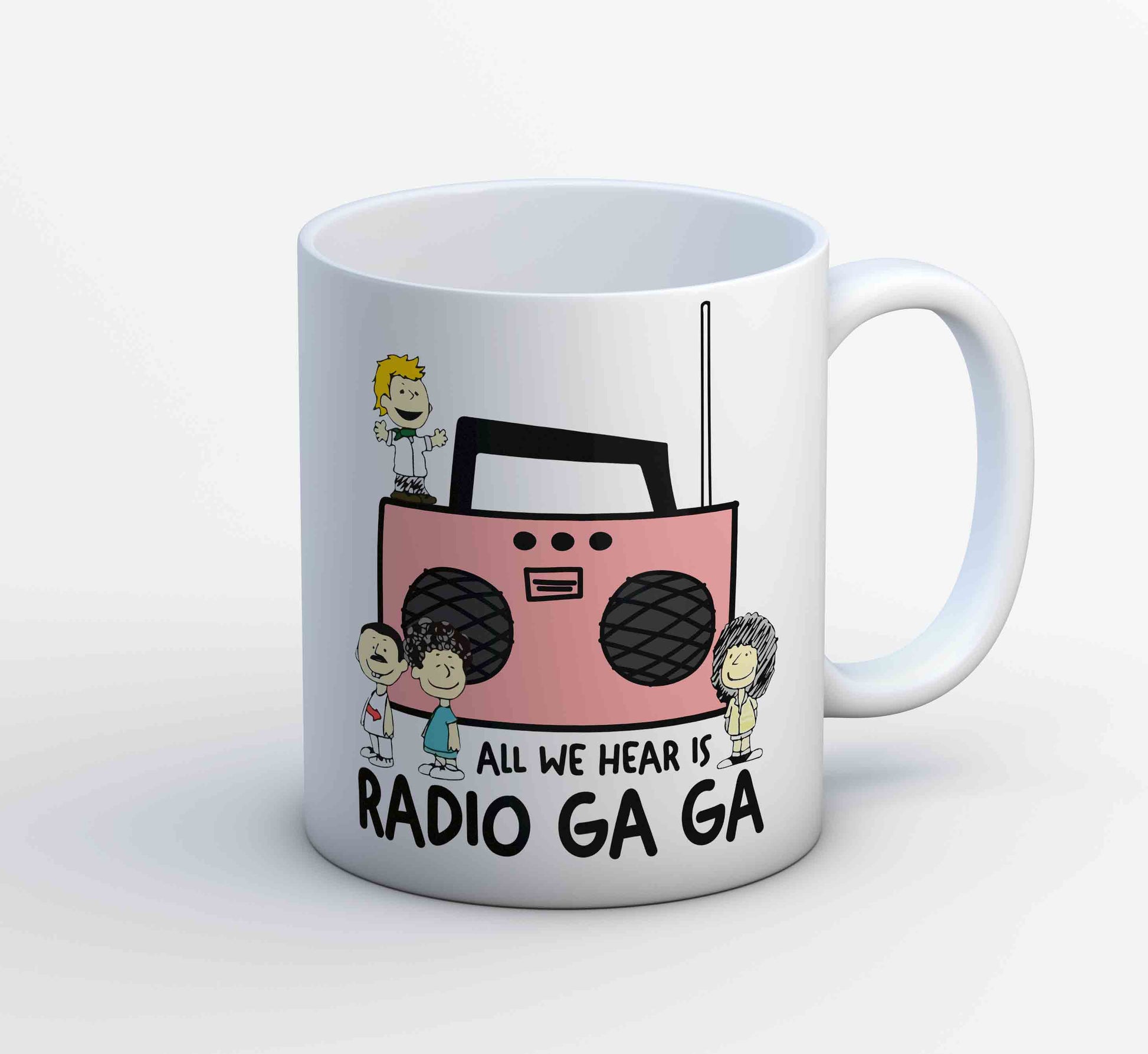 queen radio ga ga mug coffee ceramic music band buy online usa united states of america the banyan tee tbt men women girls boys unisex