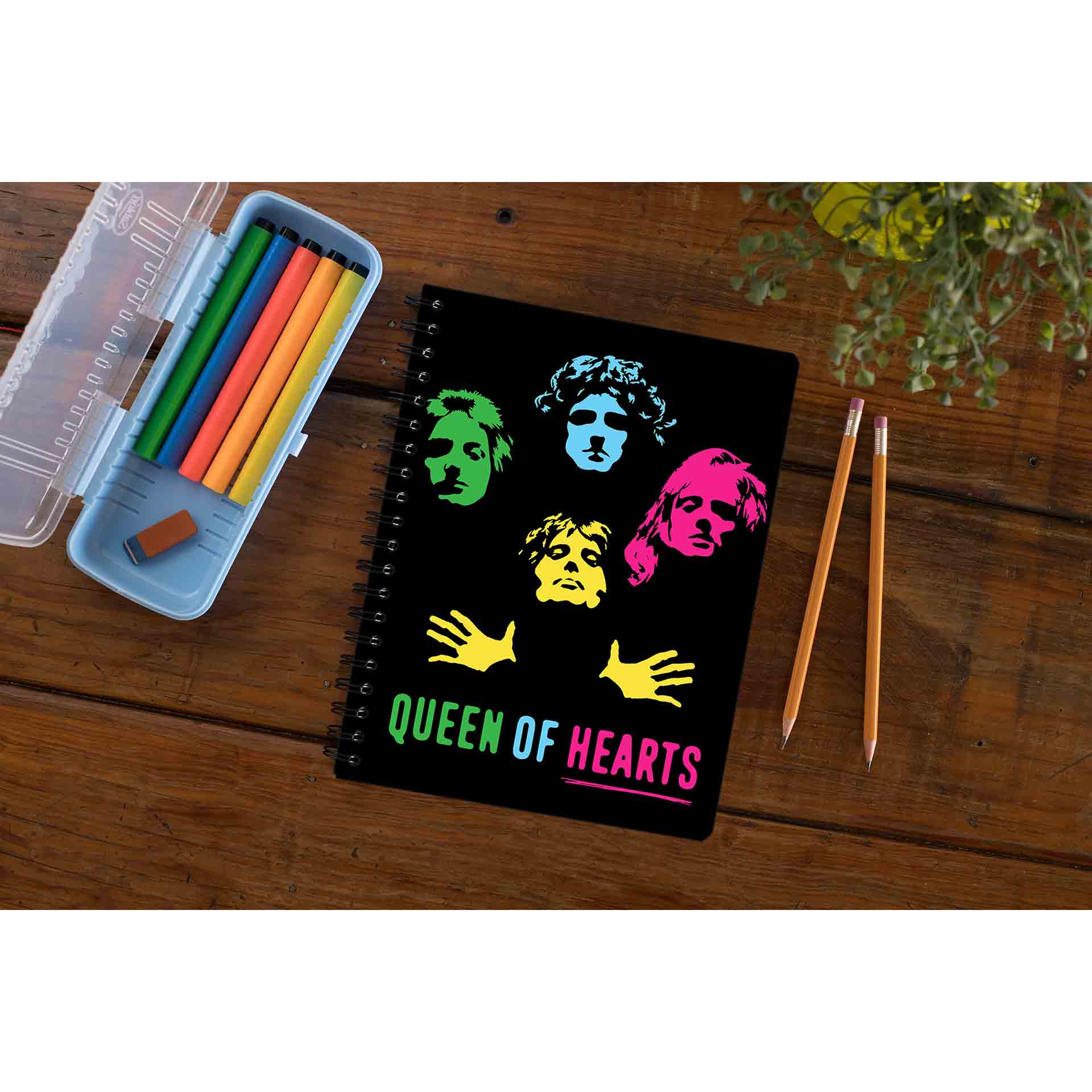 queen queen of hearts notebook notepad diary buy online united states of america usa the banyan tee tbt unruled