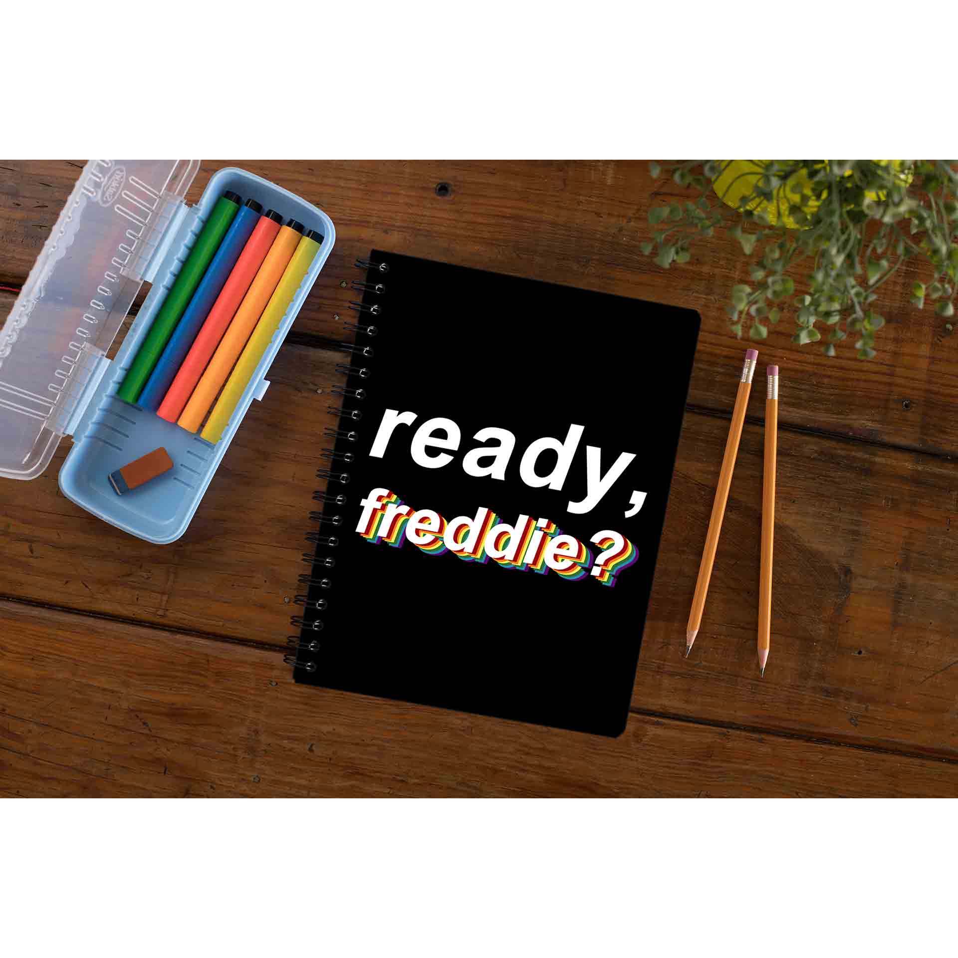 queen ready freddie notebook notepad diary buy online united states of america usa the banyan tee tbt unruled