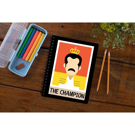 queen the champion notebook notepad diary buy online united states of america usa the banyan tee tbt unruled
