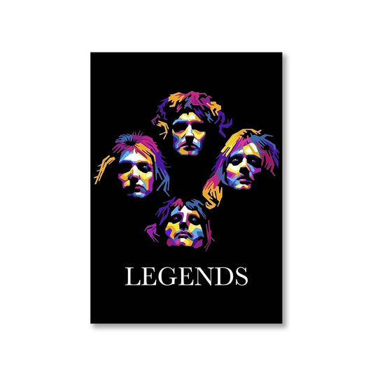 queen legends poster wall art buy online united states of america usa the banyan tee tbt a4