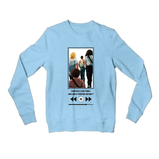 queen live forever sweatshirt upper winterwear music band buy online united states of america usa the banyan tee tbt men women girls boys unisex baby blue