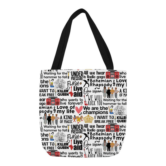 queen tote bag college school gym music band buy online united states of america usa the banyan tee tbt men women girls boys unisex