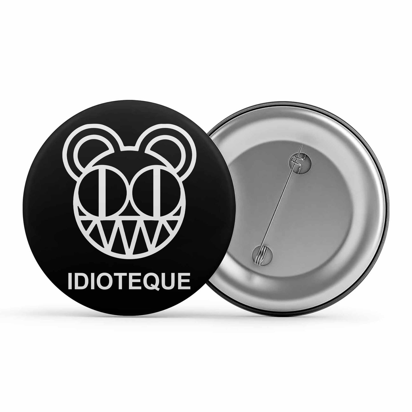 radiohead idioteque badge pin button music band buy online united states of america usa the banyan tee tbt men women girls boys unisex