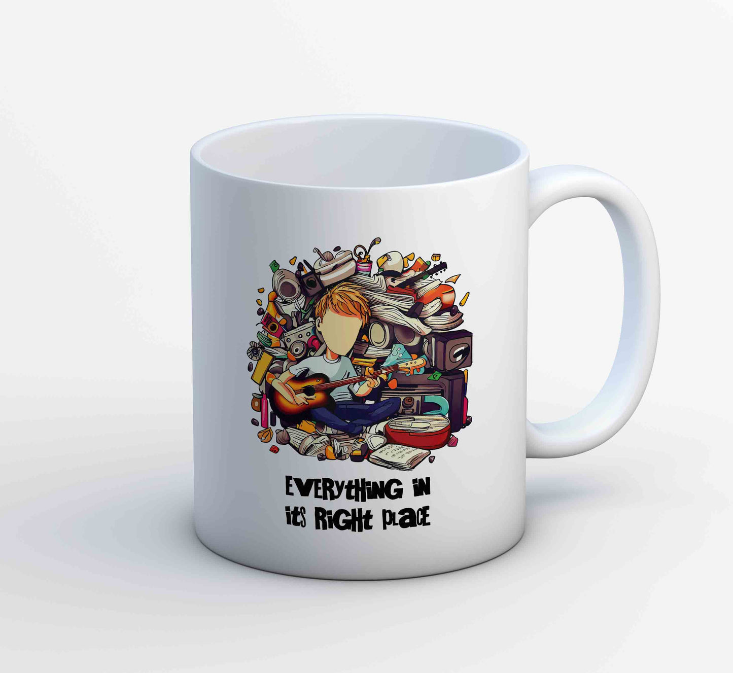 radiohead in its right place mug coffee ceramic music band buy online usa united states of america the banyan tee tbt men women girls boys unisex