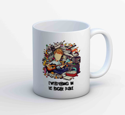 radiohead in its right place mug coffee ceramic music band buy online usa united states of america the banyan tee tbt men women girls boys unisex