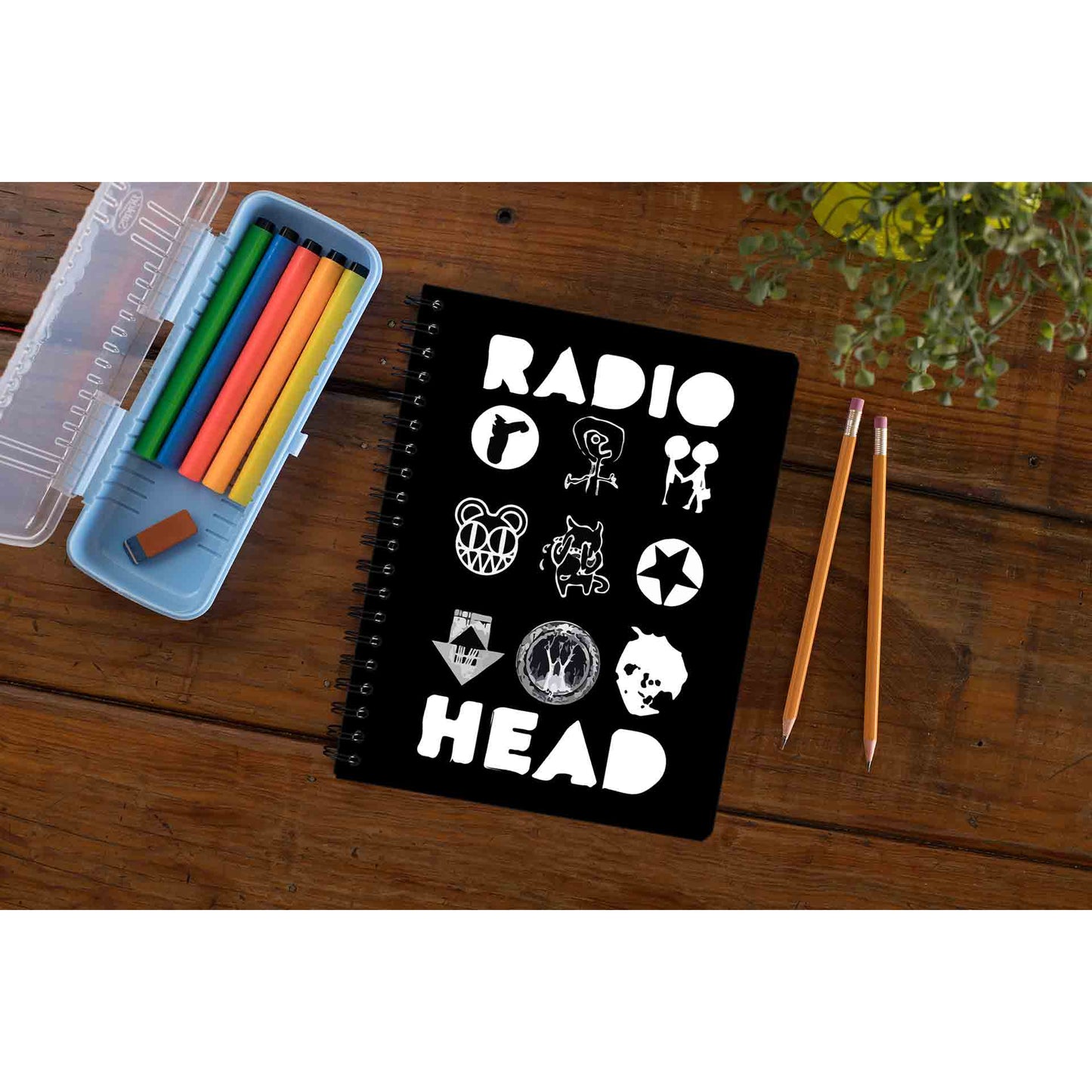 radiohead album arts notebook notepad diary buy online united states of america usa the banyan tee tbt unruled