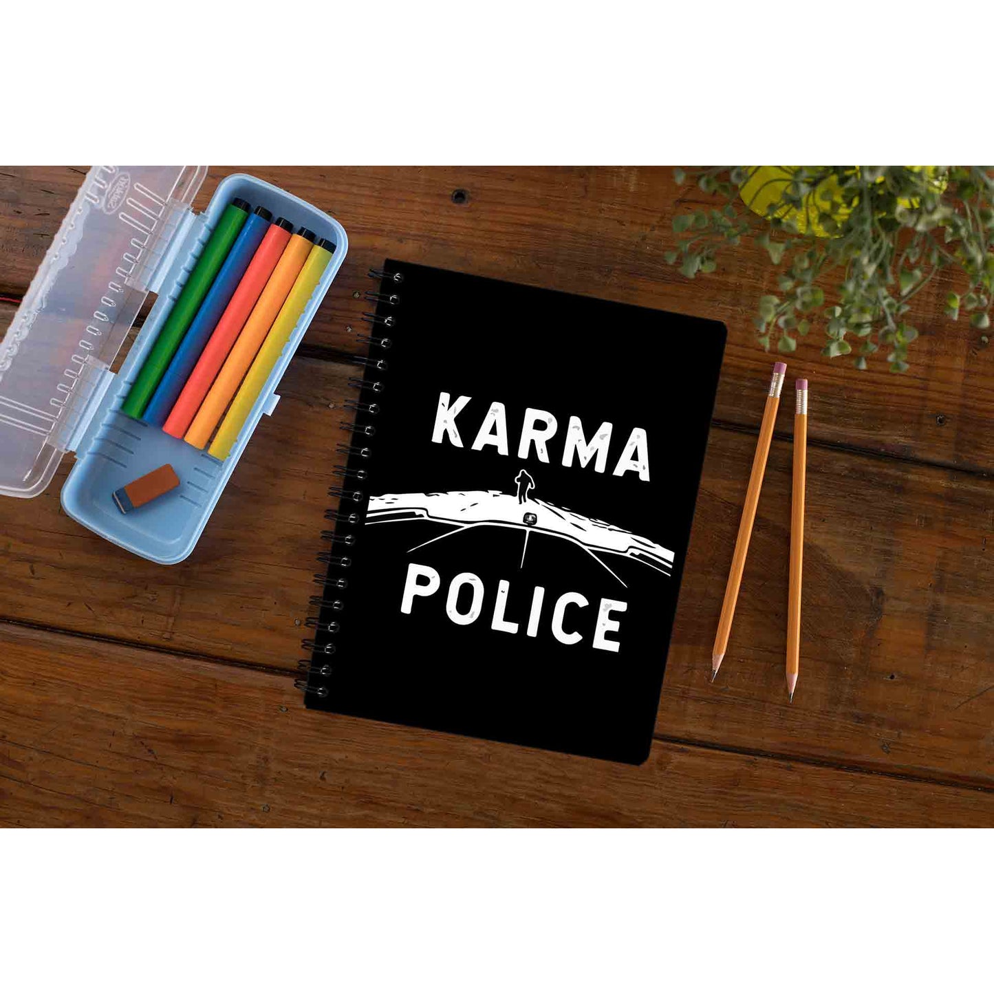 radiohead karma police notebook notepad diary buy online united states of america usa the banyan tee tbt unruled