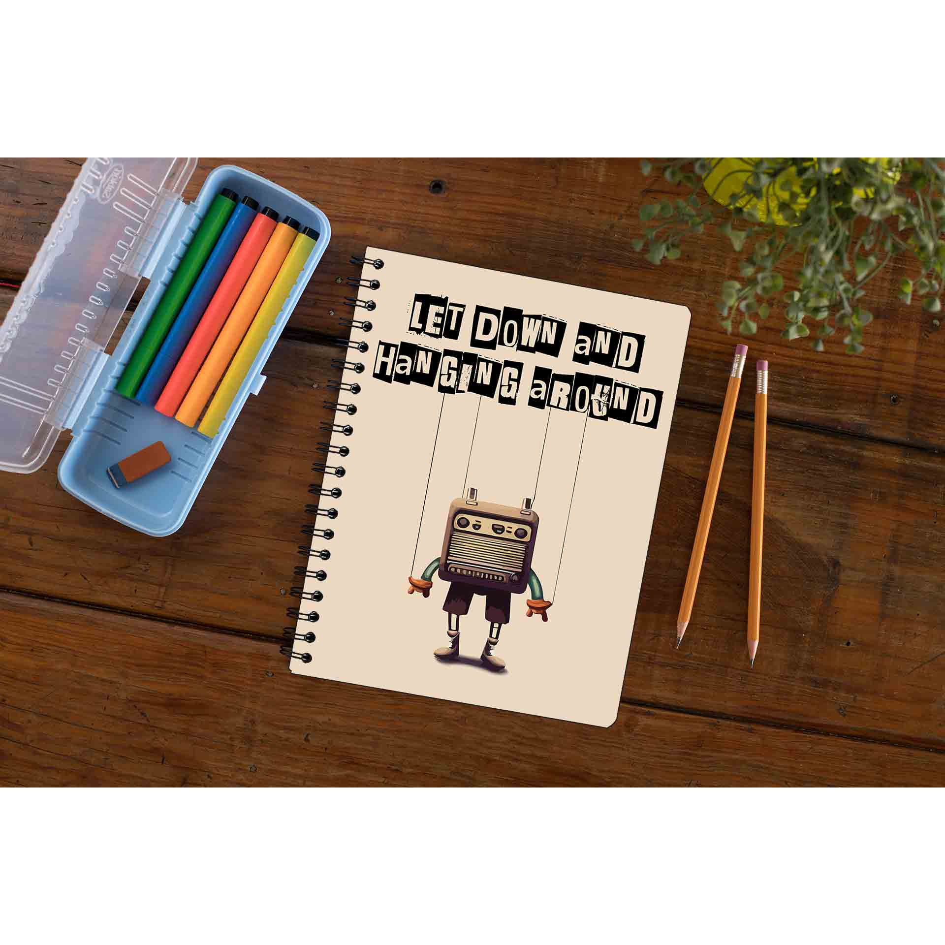 radiohead let down notebook notepad diary buy online united states of america usa the banyan tee tbt unruled