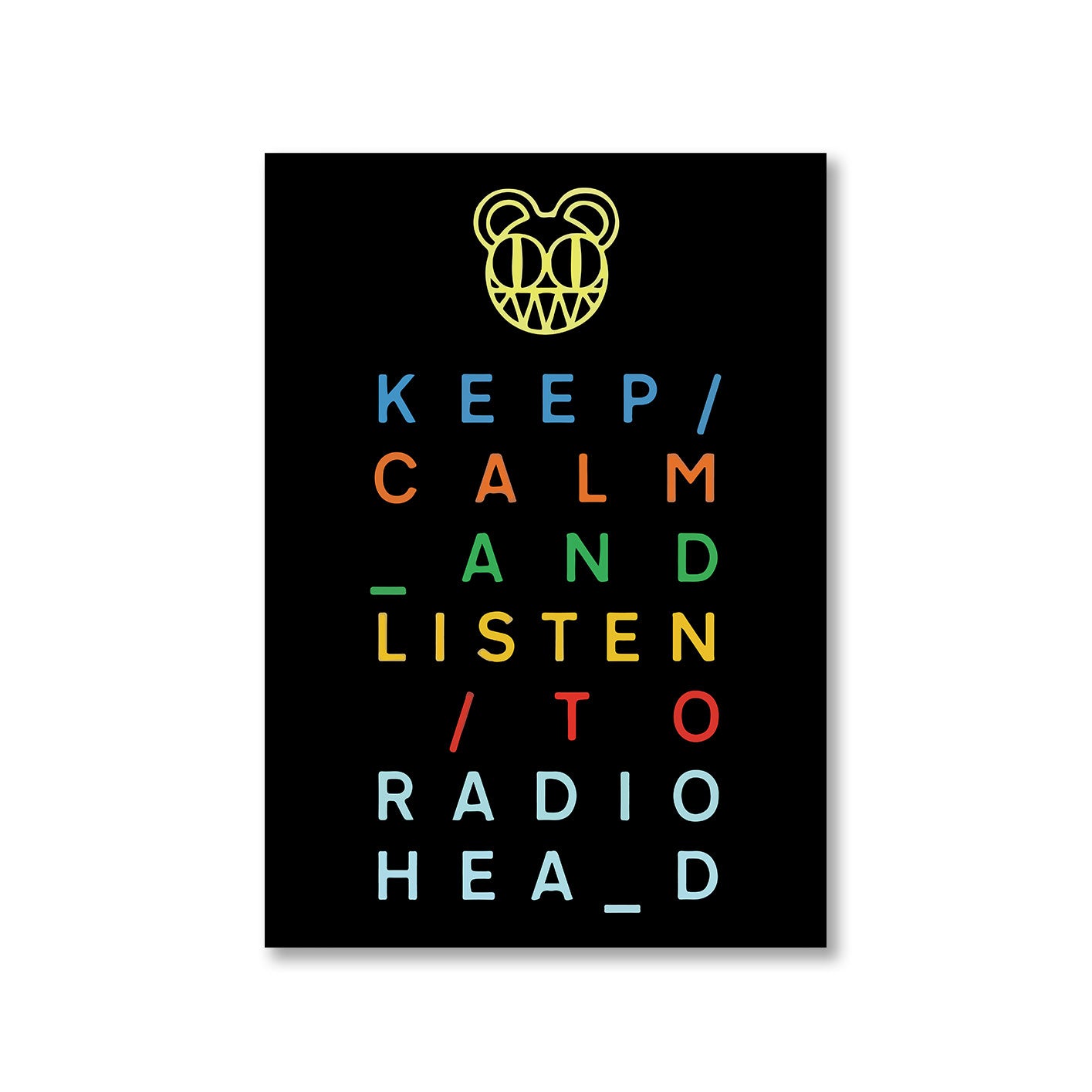 radiohead keep calm poster wall art buy online united states of america usa the banyan tee tbt a4