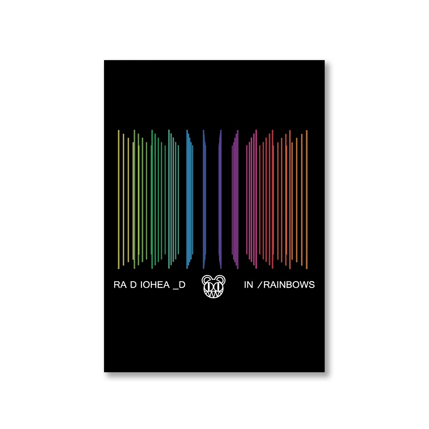 radiohead in rainbows poster wall art buy online united states of america usa the banyan tee tbt a4