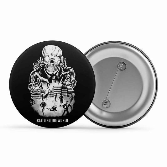 megadeth rattling the world badge pin button music band buy online united states of america usa the banyan tee tbt men women girls boys unisex