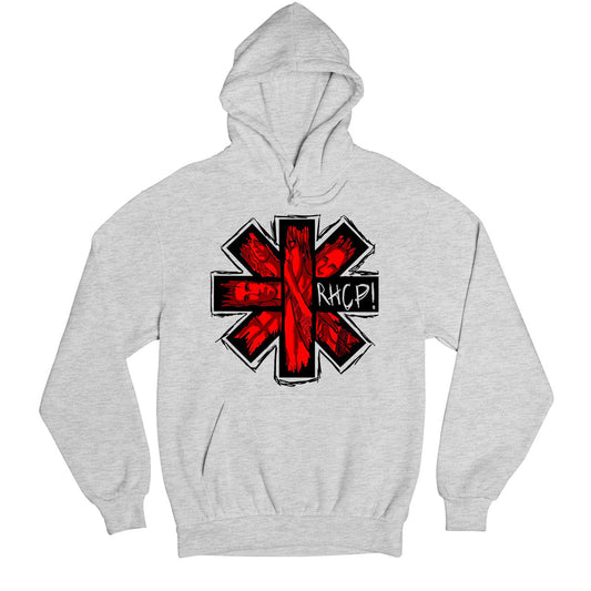 red hot chili peppers red hot art hoodie hooded sweatshirt winterwear music band buy online usa united states of america the banyan tee tbt men women girls boys unisex gray