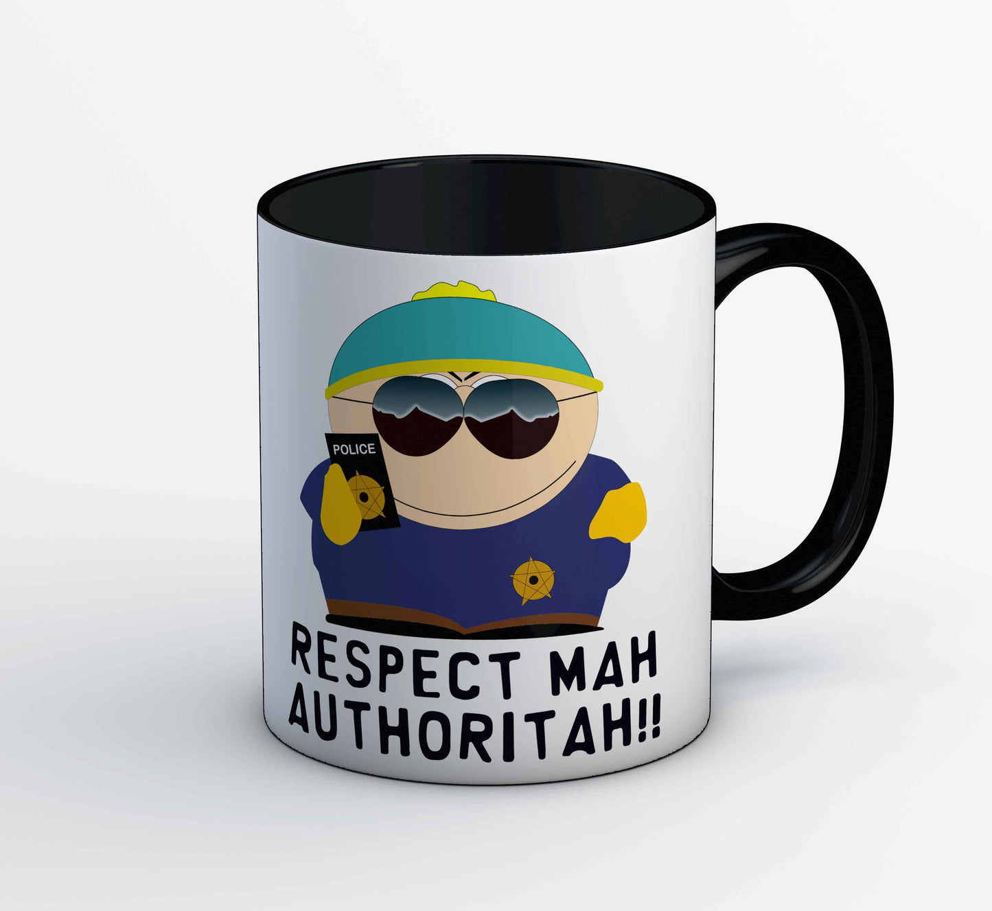 south park respect mah authoritah mug coffee ceramic tv & movies buy online usa united states of america the banyan tee tbt men women girls boys unisex  south park kenny cartman stan kyle cartoon character illustration